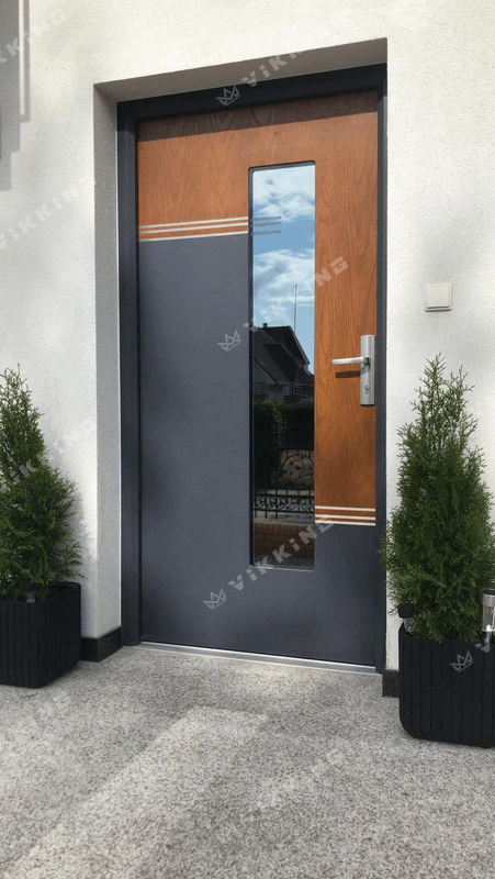 Porte composite con due finiture